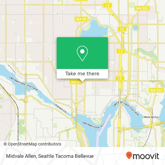 Mapa de Midvale Allen, Seattle, WA 98103