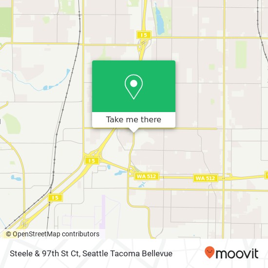 Mapa de Steele & 97th St Ct, Tacoma, WA 98444