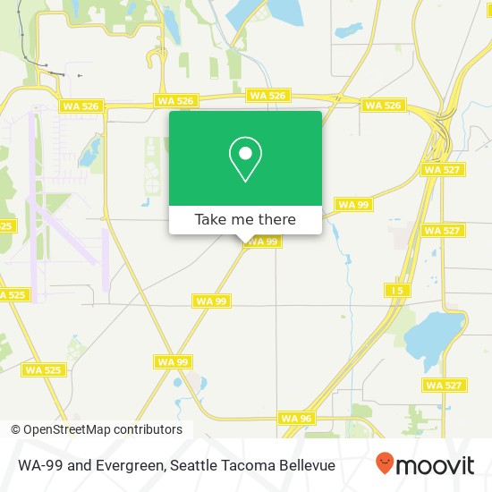 Mapa de WA-99 and Evergreen, Everett, WA 98204