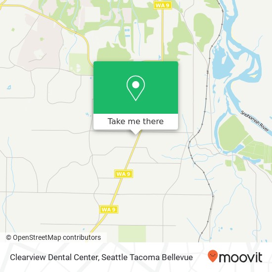 Mapa de Clearview Dental Center, 16510 State Route 9 SE