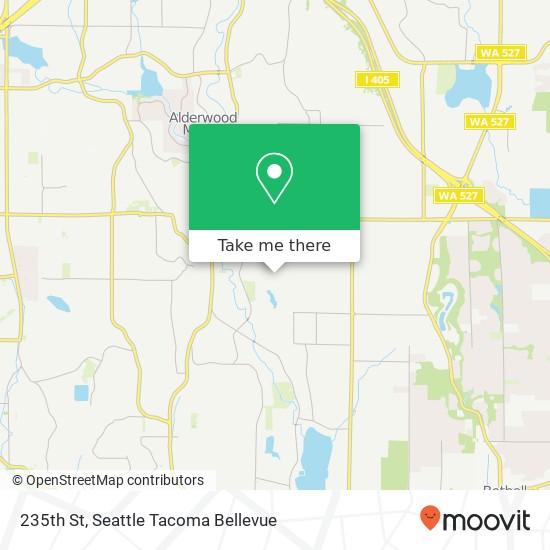 Mapa de 235th St, Bothell, WA 98021