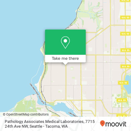 Pathology Associates Medical Laboratories, 7715 24th Ave NW map
