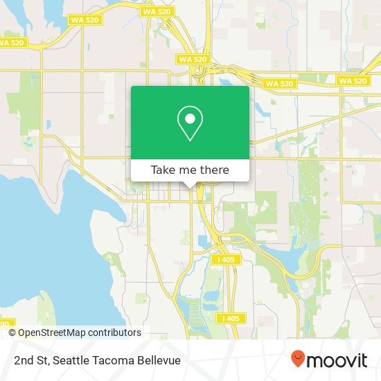 2nd St, Bellevue, WA 98004 map