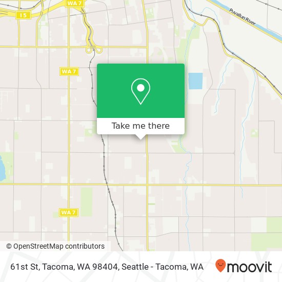 61st St, Tacoma, WA 98404 map