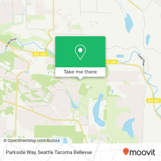 Mapa de Parkside Way, Renton, WA 98058