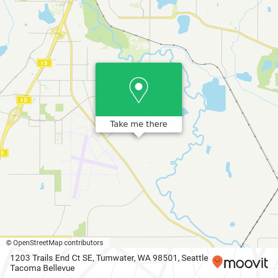 1203 Trails End Ct SE, Tumwater, WA 98501 map
