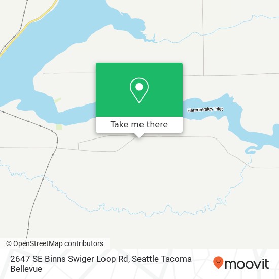 Mapa de 2647 SE Binns Swiger Loop Rd, Shelton, WA 98584