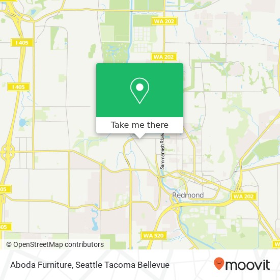 Aboda Furniture, 15015 NE 90th St map