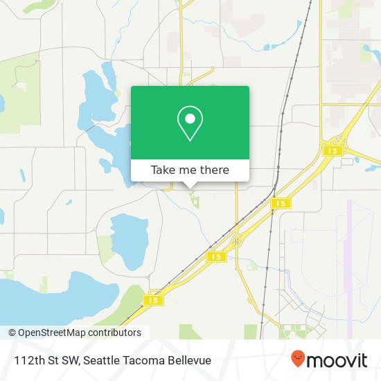 Mapa de 112th St SW, Lakewood, WA 98499