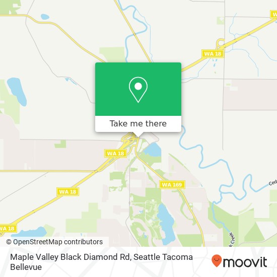 Mapa de Maple Valley Black Diamond Rd, Maple Valley, WA 98038