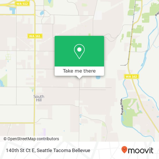 140th St Ct E, Puyallup, WA 98374 map