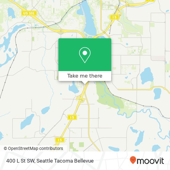 Mapa de 400 L St SW, Tumwater, WA 98512