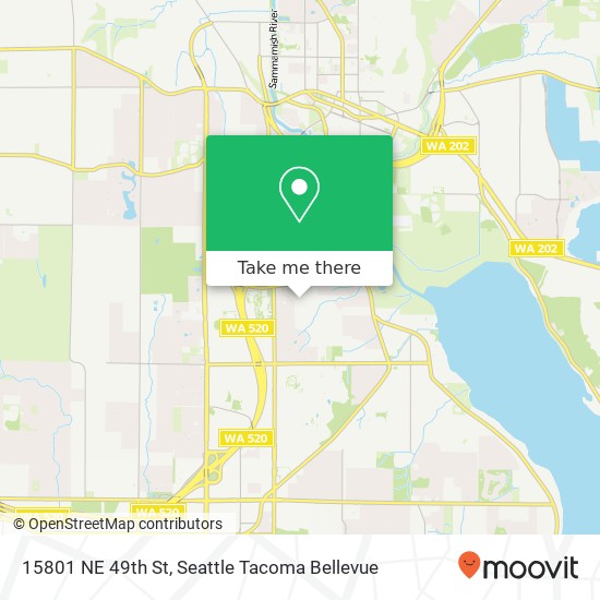 15801 NE 49th St, Redmond, WA 98052 map