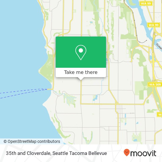 Mapa de 35th and Cloverdale, Seattle, WA 98126