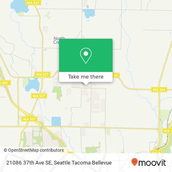 Mapa de 21086 37th Ave SE, Bothell, WA 98021