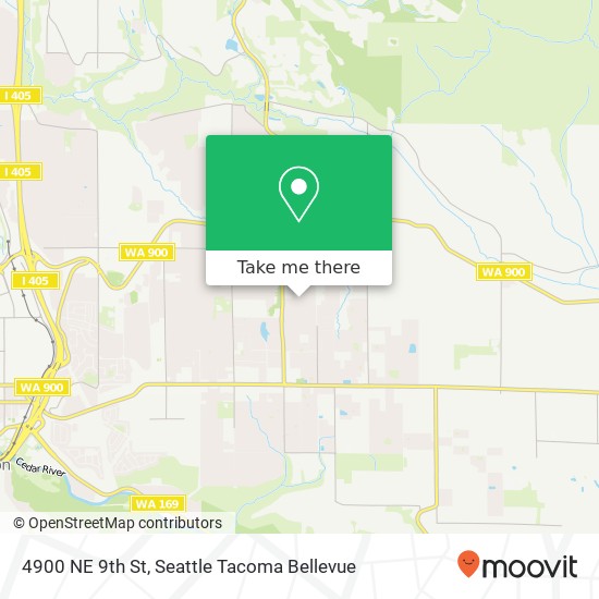 Mapa de 4900 NE 9th St, Renton, WA 98059