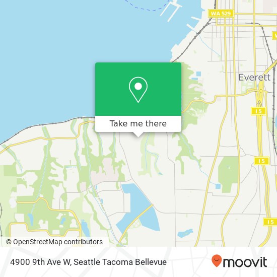 Mapa de 4900 9th Ave W, Everett, WA 98203