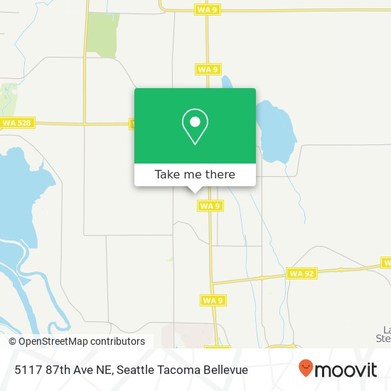 Mapa de 5117 87th Ave NE, Marysville, WA 98270