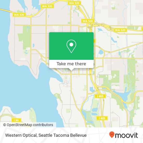 Western Optical, 102 Bellevue Way NE map