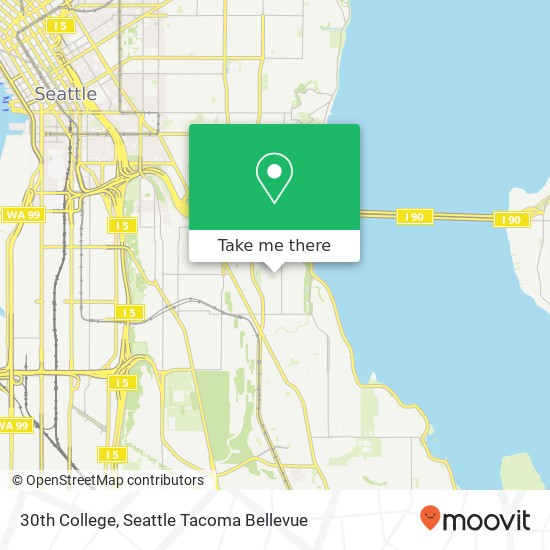 Mapa de 30th College, Seattle, WA 98144