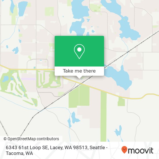 Mapa de 6343 61st Loop SE, Lacey, WA 98513