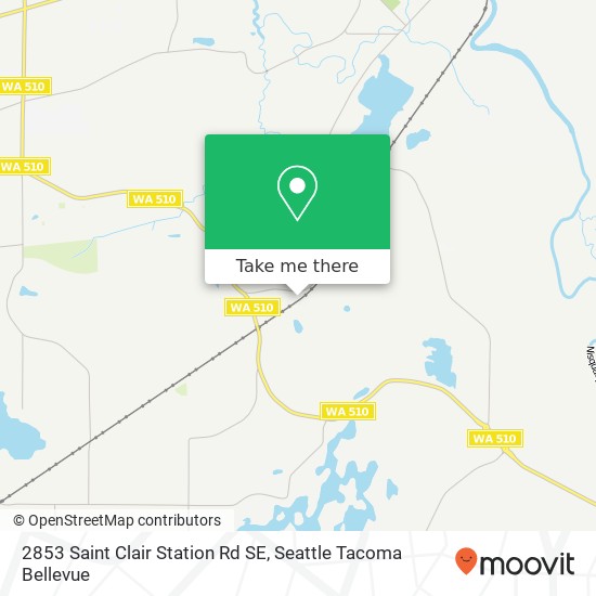 Mapa de 2853 Saint Clair Station Rd SE, Olympia, WA 98513
