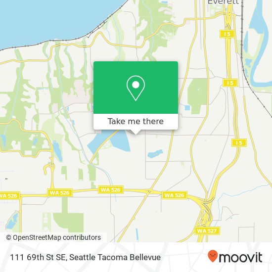 Mapa de 111 69th St SE, Everett, WA 98203