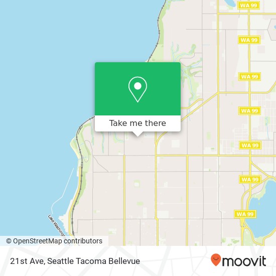 Mapa de 21st Ave, Seattle, WA 98117