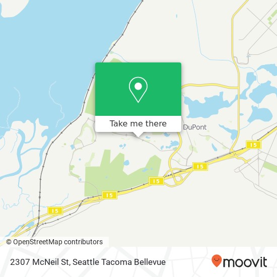 Mapa de 2307 McNeil St, Dupont, WA 98327