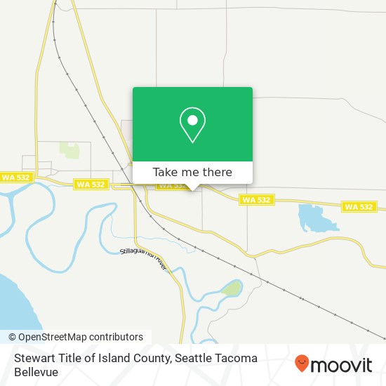Stewart Title of Island County, 7208 267th Pl NW map