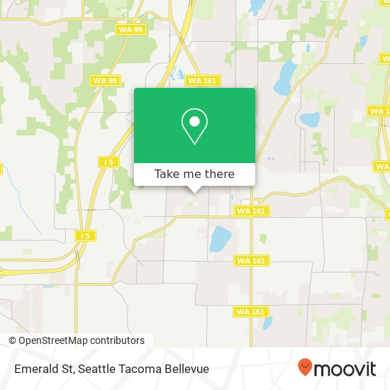 Mapa de Emerald St, Milton, WA 98354