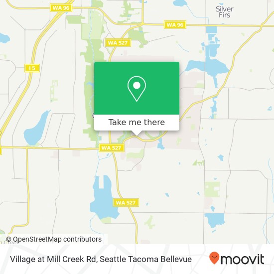 Mapa de Village at Mill Creek Rd, Mill Creek (Ml Crk), WA 98012