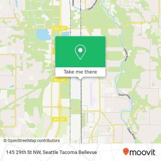 Mapa de 145 29th St NW, Auburn, WA 98001