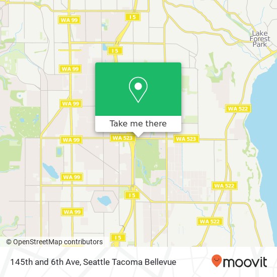 145th and 6th Ave, Shoreline, WA 98155 map