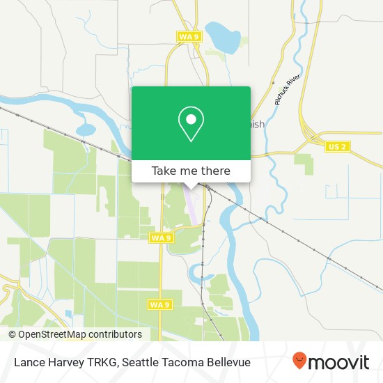 Mapa de Lance Harvey TRKG, 9832 Airport Way