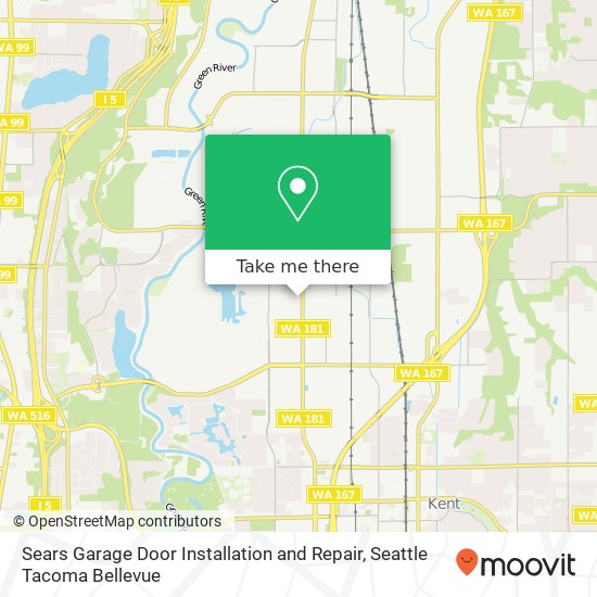 Sears Garage Door Installation and Repair, 22009 68th Ave S map