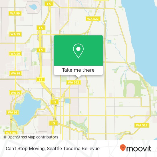 Mapa de Can't Stop Moving, 8512 20th Ave NE