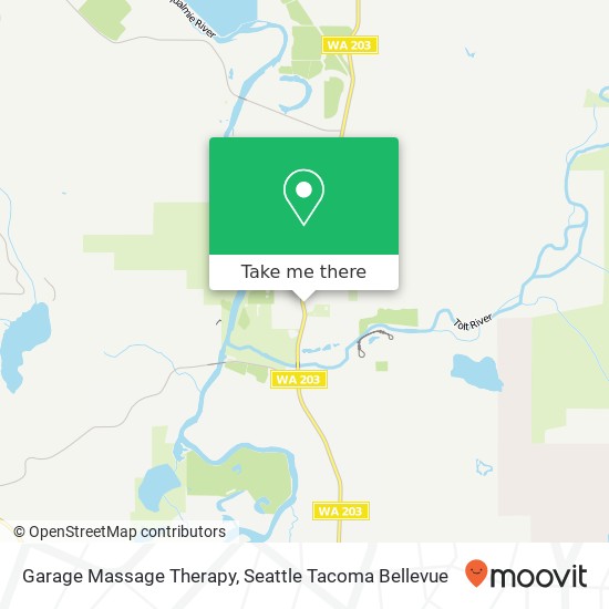 Garage Massage Therapy, 3946 Tolt Ave map