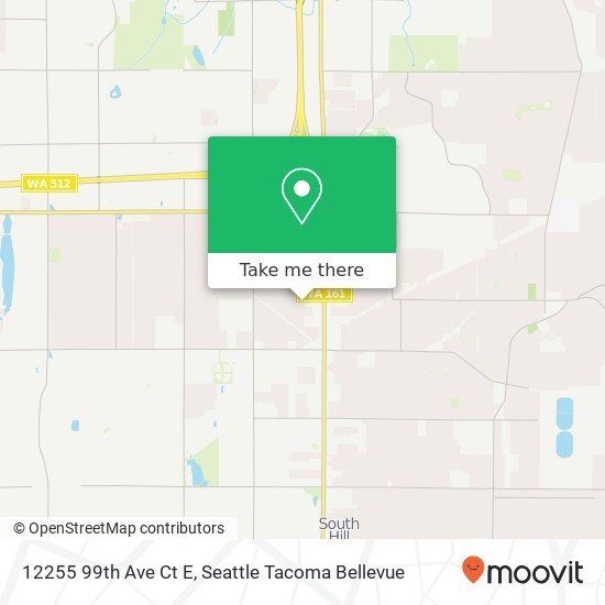 Mapa de 12255 99th Ave Ct E, Puyallup, WA 98373