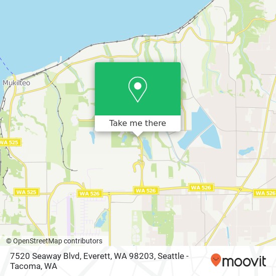Mapa de 7520 Seaway Blvd, Everett, WA 98203