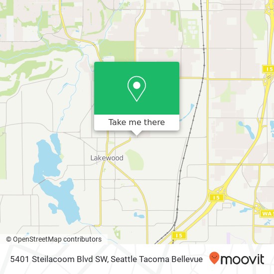 Mapa de 5401 Steilacoom Blvd SW, Lakewood, WA 98499