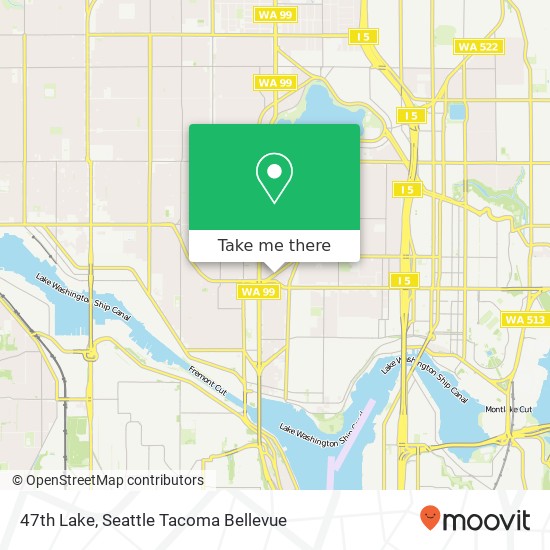 Mapa de 47th Lake, Seattle, WA 98103