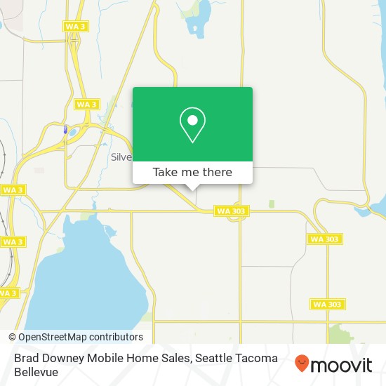 Mapa de Brad Downey Mobile Home Sales, 974 Mahogany Ln NW