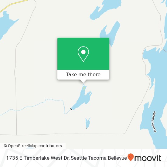 Mapa de 1735 E Timberlake West Dr, Shelton, WA 98584