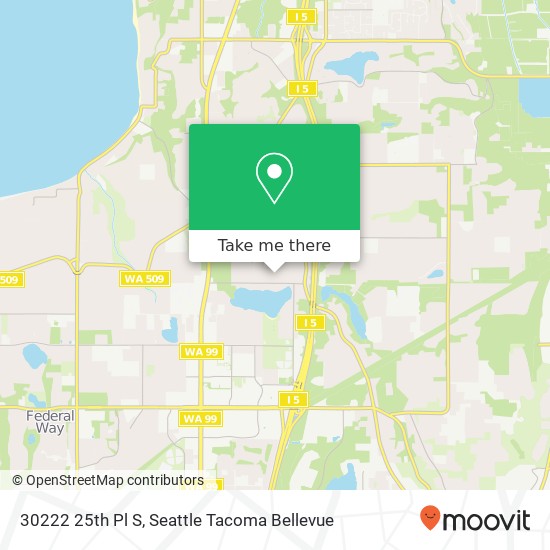 Mapa de 30222 25th Pl S, Federal Way, WA 98003