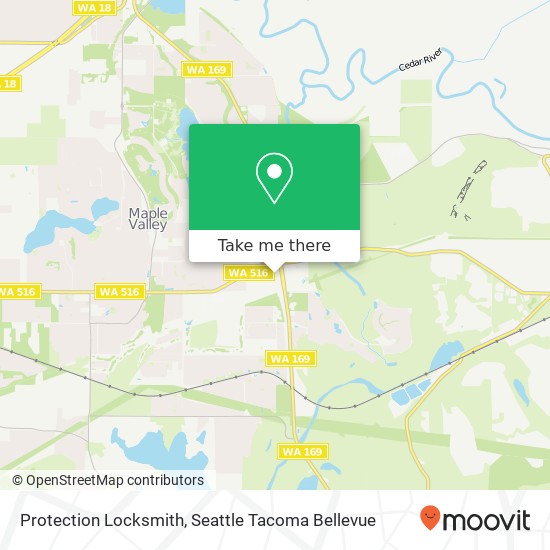 Mapa de Protection Locksmith, 26915 Maple Valley Black Diamond Rd SE