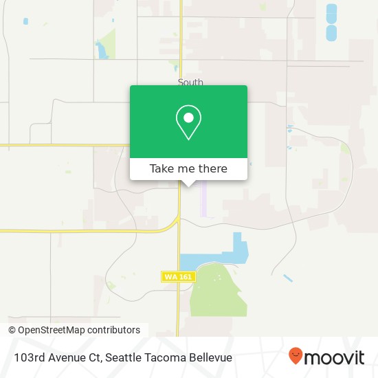 Mapa de 103rd Avenue Ct, Puyallup, WA 98374