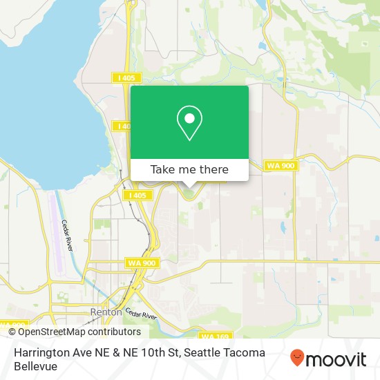 Harrington Ave NE & NE 10th St, Renton, WA 98056 map