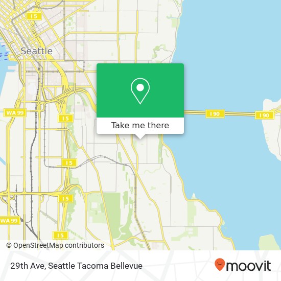 Mapa de 29th Ave, Seattle, WA 98144