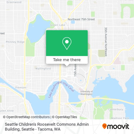 Mapa de Seattle Children's Roosevelt Commons Admin Building